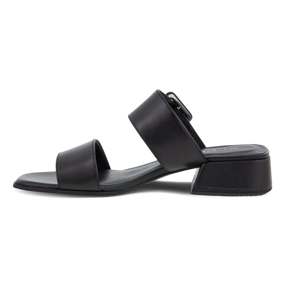 ECCO Womens Sandals Black - Elevate Squared - VIC-150827